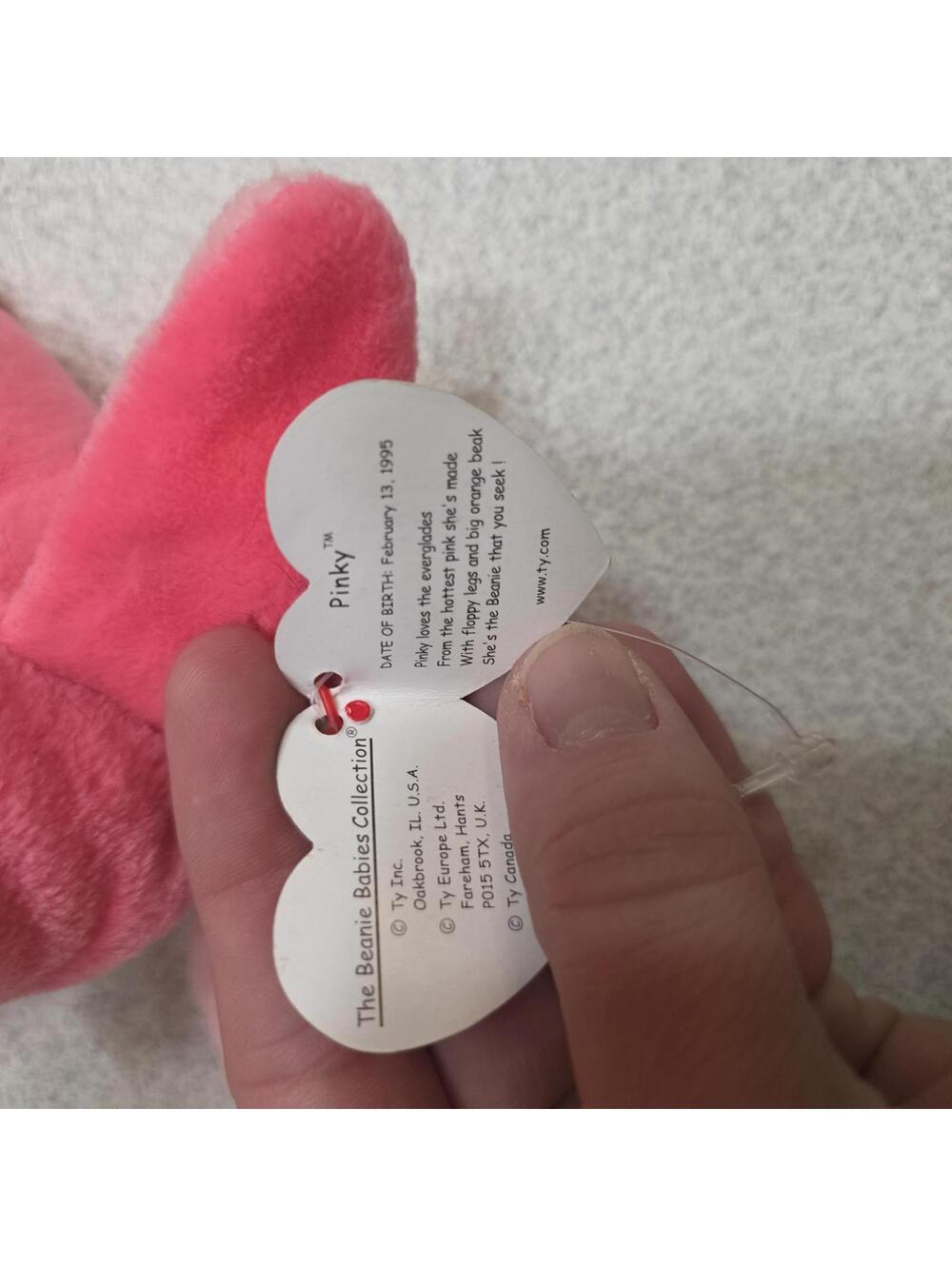 Ty Beanie Babies Pinky Flamingo - Picture 3 of 6